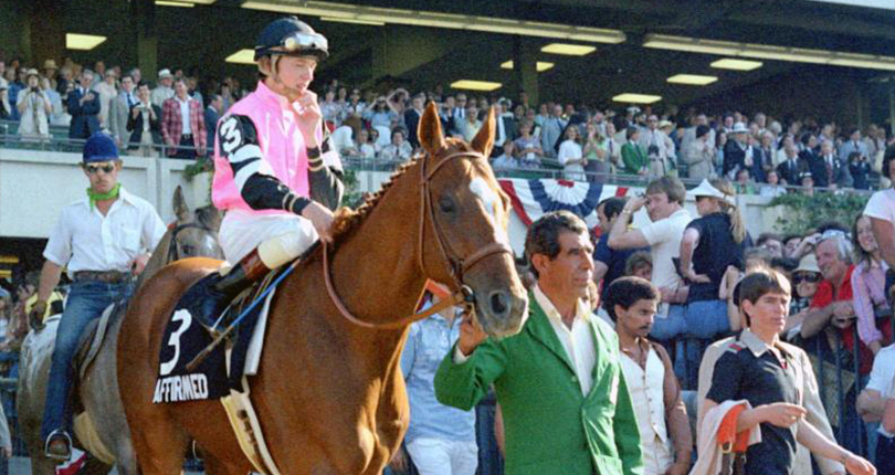 Affirmed / Alydar 1978 Belmont Stakes Photo #408 outlet Double Signed