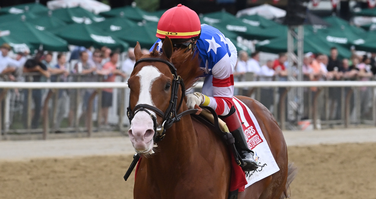 Jack Christopher dominates G1 Woody Stephens presented by Mohegan Sun Belmont Stakes